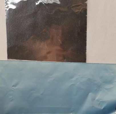 Klebstreifen der Aluminiumfolie-30um mit blauer Verbindungsund versiegelnder Kanalisierung PET Zwischenlage HVAC