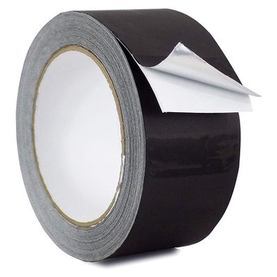 Schwarz lackiertes Aluminiumfolienband mit lösungsmittelhaltigem Acrylkleber