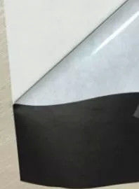 schwarzfarbiger Druckempfindlicher Acrylklebstoff mit Flammschutzbändern aus Aramidpapier
