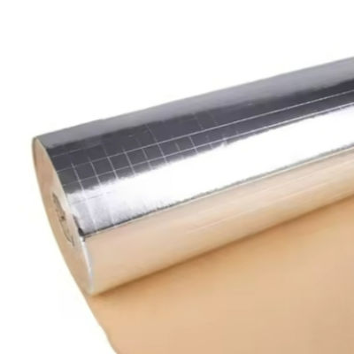 Foil-Scrim-Kraft-Kaschierung mit 2-Wege-Scrim, 60 g/m² Kraftpapier-Träger und 95 g/m² Flächengewicht für Dämmstoffanwendungen