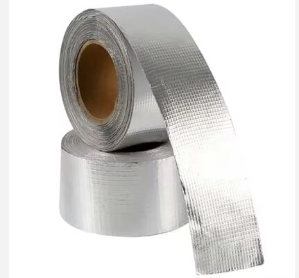 Aluminum Foil Fiberglass Cloth Tape With Strong Tensile And Heat Reflective