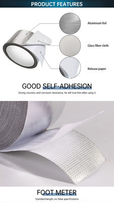 18um verstärkte Aluminiumfiberglas-selbstklebendes Band