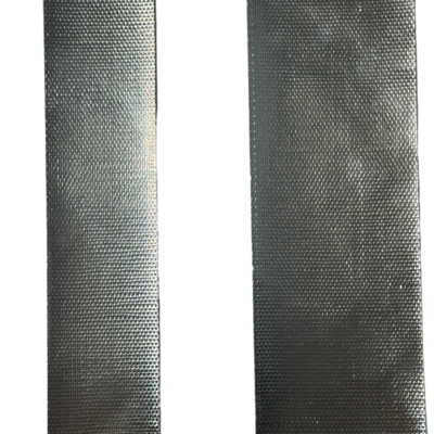 Handelsübliches Flammschutzband aus Aluminium-Glas und Stoffband